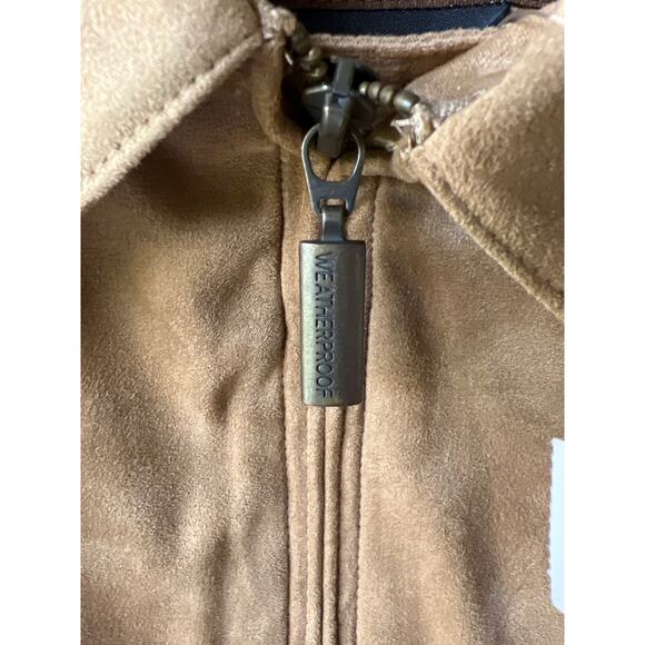 NWT Weatherproof Men’s Suede Bomber Jacket - XXL - Picture 4 of 9